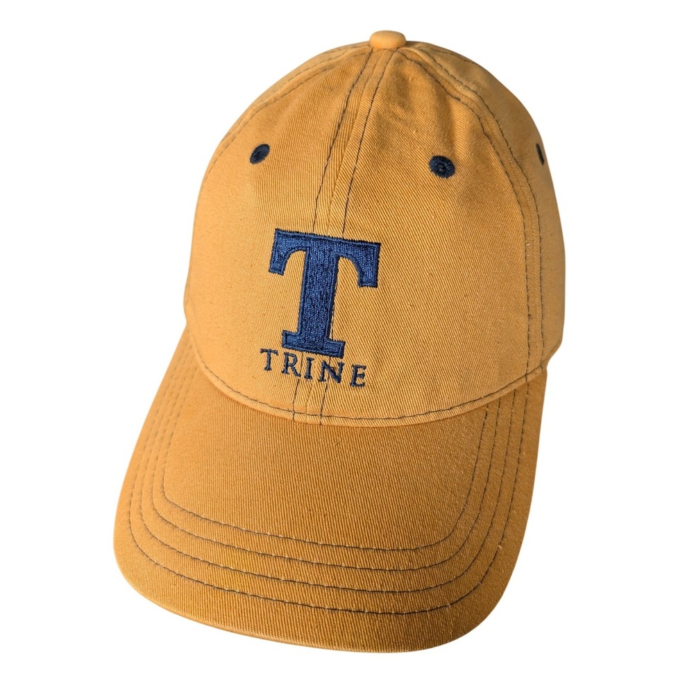 T‎ Trine Logo Pukka Headwear Mustard Yellow Baseball Cap Embroidered  Adjustable